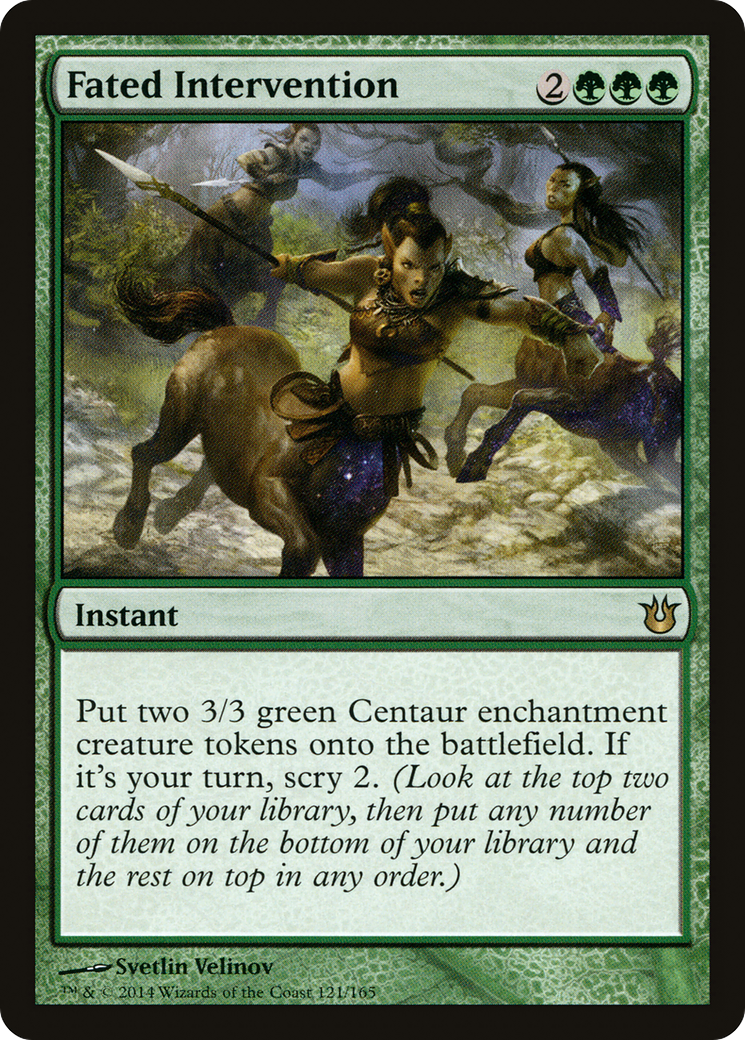 Fated Intervention (BNG-121)  Foil - Born of the Gods