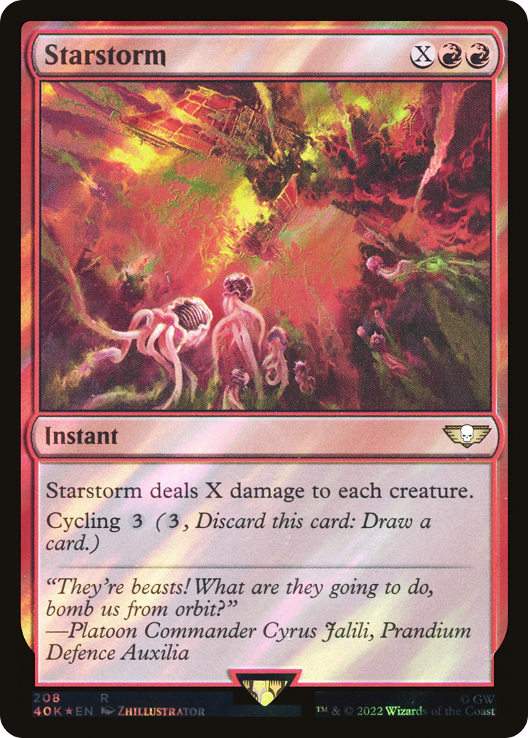 Starstorm (Surge Foil) (40K-208)  Foil - Warhammer 40,000 Commander