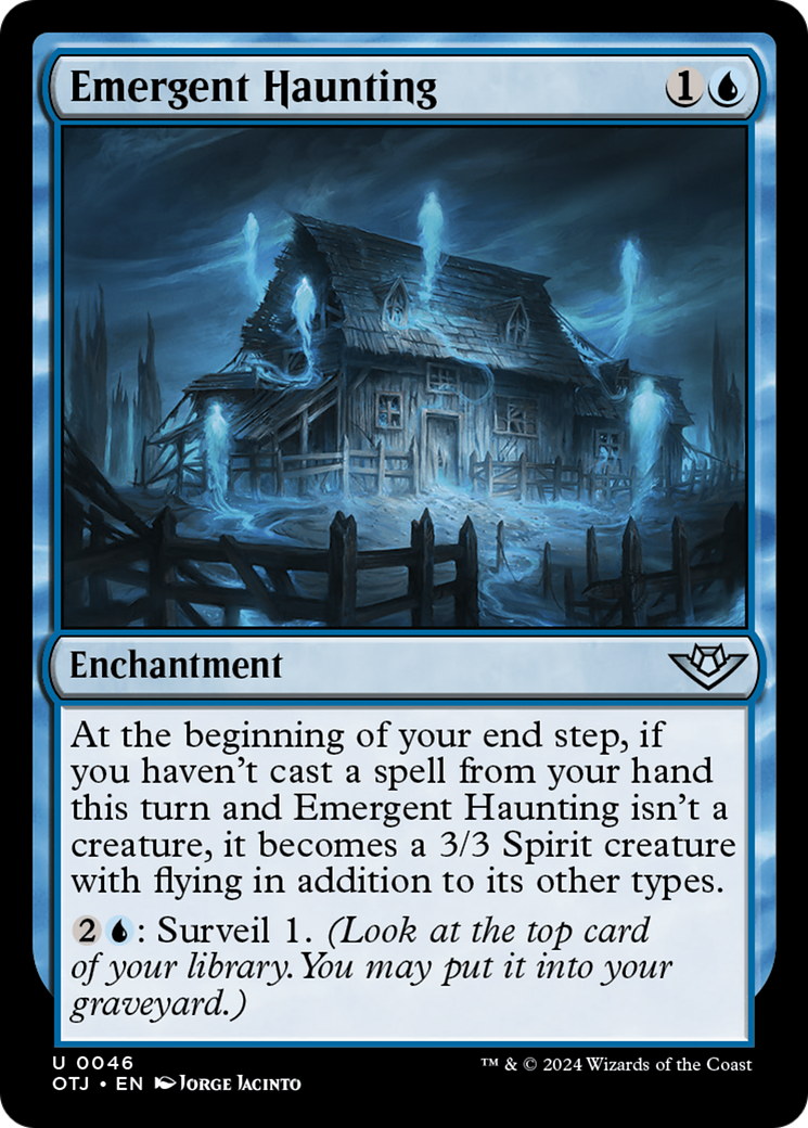Emergent Haunting (OTJ-046)  Foil - Outlaws of Thunder Junction