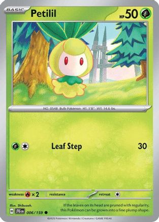 Petilil 006/159 - Reverse Holofoil SV09 Journey Together