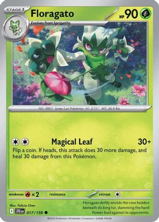 Floragato 017/159 - Reverse Holofoil SV09 Journey Together