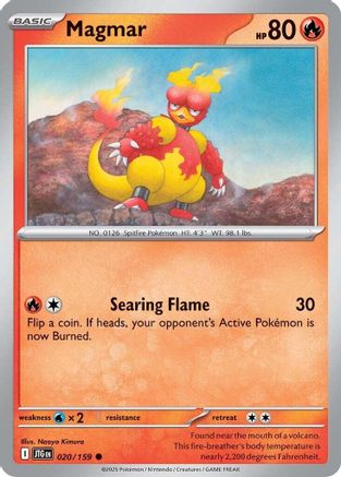 Magmar 020/159 - Reverse Holofoil SV09 Journey Together