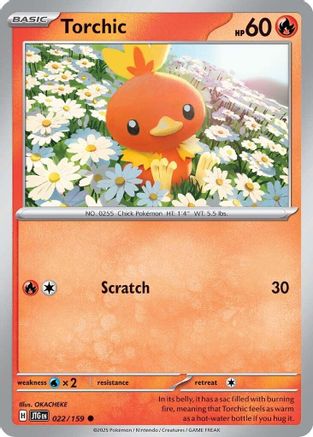 Torchic 022/159 - Reverse Holofoil SV09 Journey Together