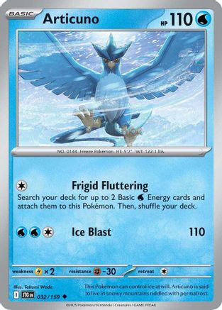 Articuno 032/159 - Reverse Holofoil SV09 Journey Together