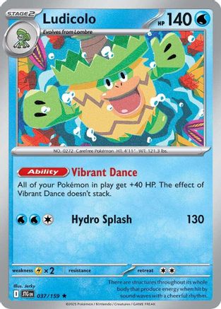 Ludicolo 037/159  - Reverse Holofoil SV09 Journey Together
