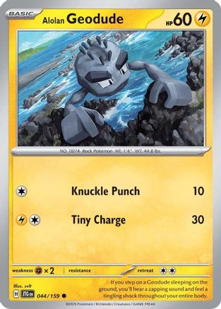 Alolan Geodude 044/159  SV09 Journey Together