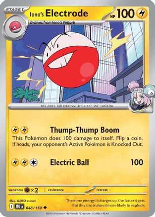 Iono's Electrode 048/159 - Reverse Holofoil SV09 Journey Together
