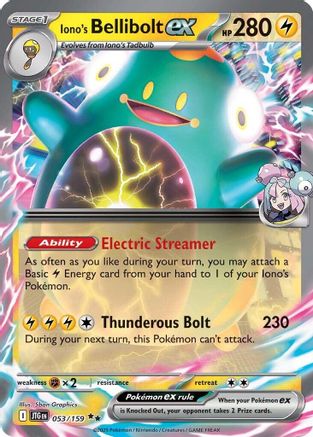 Iono's Bellibolt ex 053/159 - Holofoil SV09 Journey Together