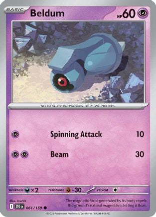 Beldum 061/159 - Reverse Holofoil SV09 Journey Together