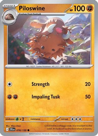 Piloswine 078/159  SV09 Journey Together