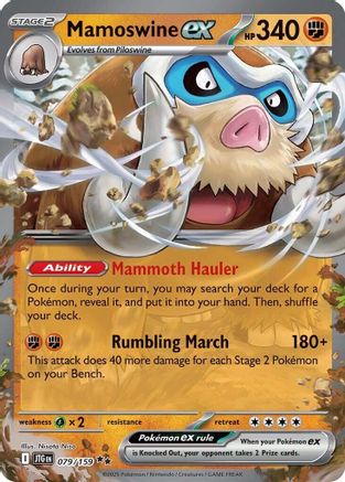 Mamoswine ex 079/159 - Holofoil SV09 Journey Together