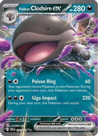 Paldean Clodsire ex 094/159 - Holofoil SV09 Journey Together