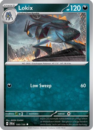Lokix 100/159 - Reverse Holofoil SV09 Journey Together