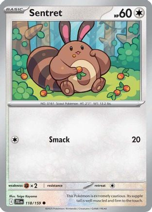 Sentret 118/159 - Reverse Holofoil SV09 Journey Together