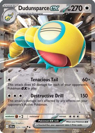 Dudunsparce ex 121/159 - Holofoil SV09 Journey Together