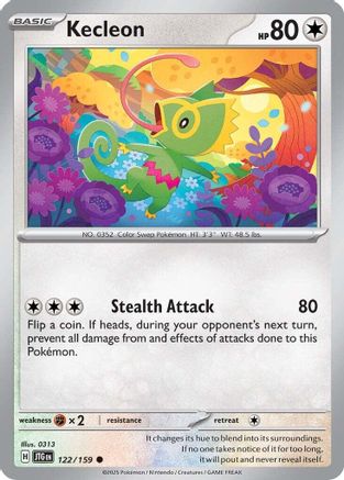 Kecleon 122/159 - Reverse Holofoil SV09 Journey Together
