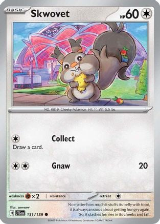 Skwovet 131/159 - Reverse Holofoil SV09 Journey Together