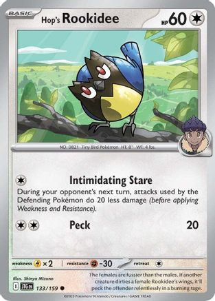 Hop's Rookidee 133/159 - Reverse Holofoil SV09 Journey Together