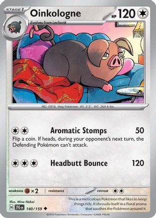 Oinkologne 140/159 - Reverse Holofoil SV09 Journey Together