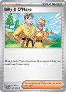 Billy & O'Nare 142 - Reverse Holofoil SV09 Journey Together