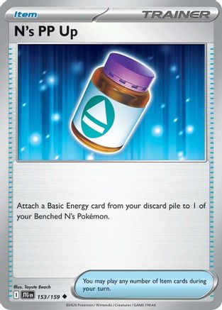 N's PP Up 153/159 - Reverse Holofoil SV09 Journey Together