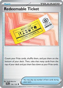 Redeemable Ticket 156 - Reverse Holofoil SV09 Journey Together