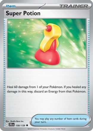 Super Potion 158/159 - Reverse Holofoil SV09 Journey Together