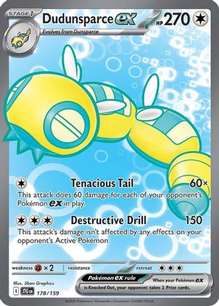 Dudunsparce ex 178/159 - Holofoil SV09 Journey Together