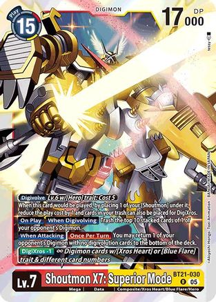 Shoutmon X7: Superior Mode [BT21-030] [World Convergence]