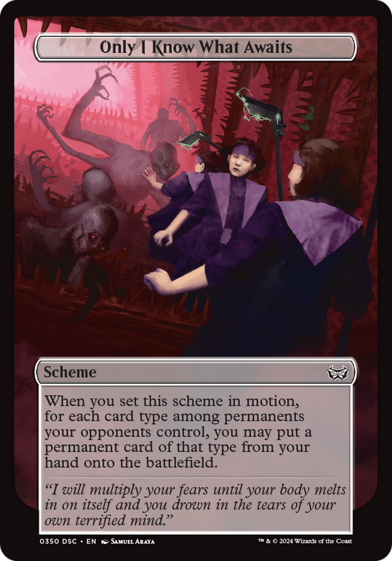 Only I Know What Awaits (Full Art) (A:DSC-350)  - Duskmourn: House of Horror Commander