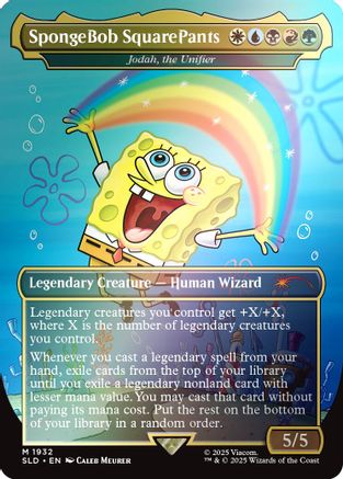 SpongeBob SquarePants - Jodah, the Unifier (Rainbow Foil) (SLD-1932)  Foil - Secret Lair Drop Series