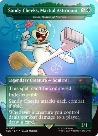 Sandy Cheeks, Martial Astronaut - Toski, Bearer of Secrets (Rainbow Foil) (SLD-1930)  Foil - Secret Lair Drop Series
