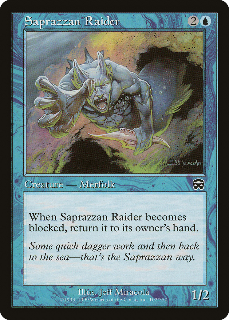 Saprazzan Raider (MMQ-102)  Foil - Mercadian Masques