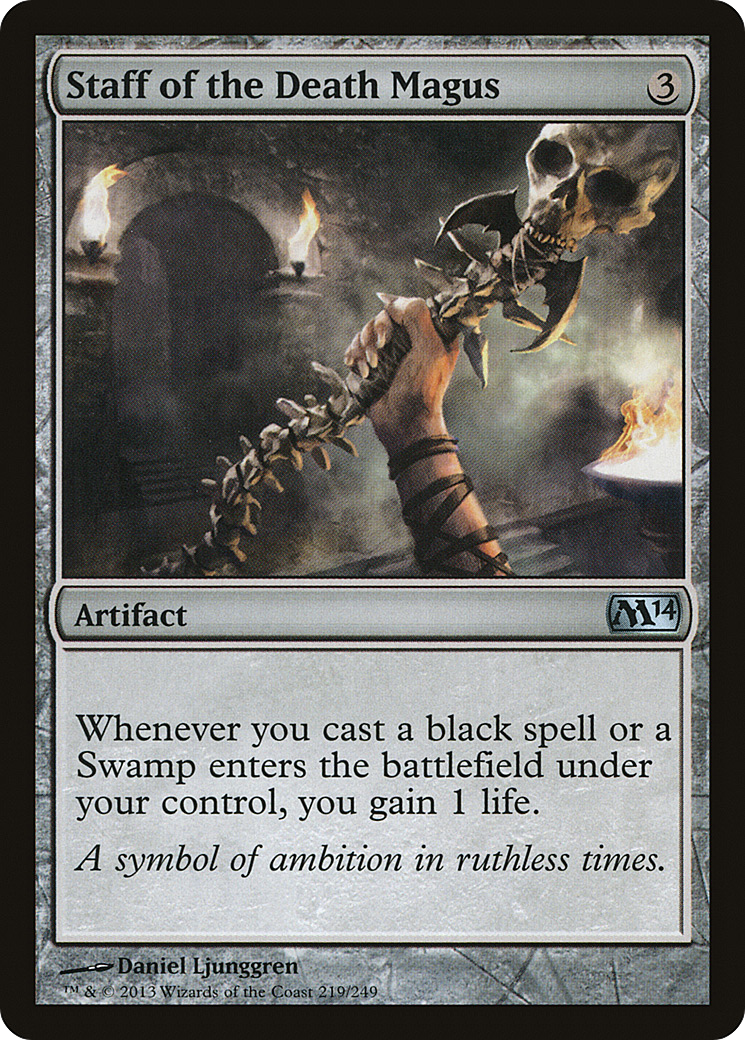 Staff of the Death Magus (M14-219)  Foil - Magic 2014