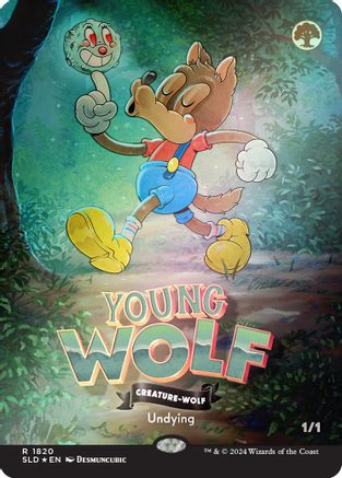 Young Wolf (Rainbow Foil) (SLD-1820) - Secret Lair Drop Series Foil