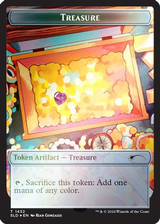 Treasure Token (1432) (Rainbow Foil) (SLD-1432)  Foil - Secret Lair Drop Series