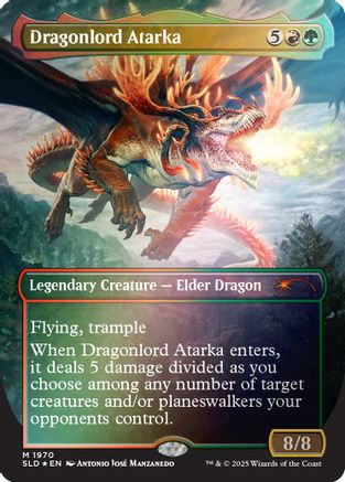Dragonlord Atarka (Rainbow Foil) (SLD-1970)  Foil - Secret Lair Drop Series