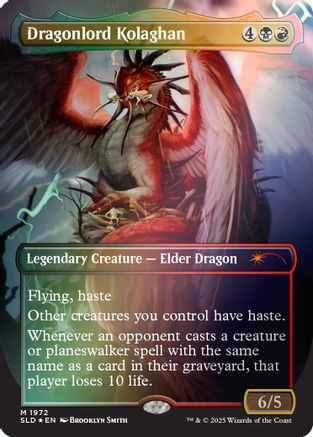 Dragonlord Kolaghan (1972) (Rainbow Foil) (SLD-1972)  Foil - Secret Lair Drop Series