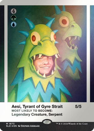 Aesi, Tyrant of Gyre Strait (Rainbow Foil) (SLD-1873)  Foil - Secret Lair Drop Series