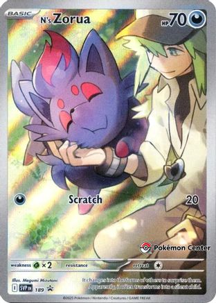 N's Zorua 189  - Holofoil SV Scarlet & Violet Promo Cards - Promo (Pokemon Center)