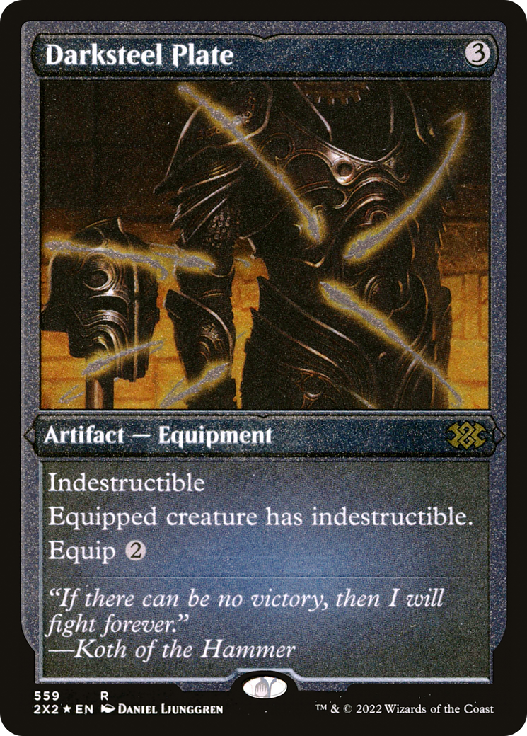 Darksteel Plate (Foil Etched) (2X2-559)  Foil - Double Masters 2022
