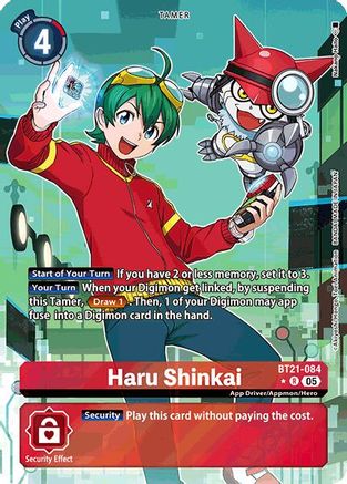 Haru Shinkai (Alternate Art) (BT21-084) - World Convergence Foil