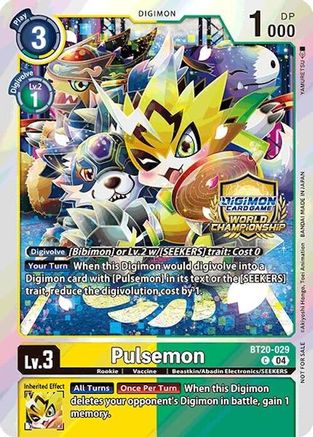 Pulsemon (Regionals 25-26 Champion Card Set Season 1) (BT20-029) - Release Special Booster 2.5 Foil