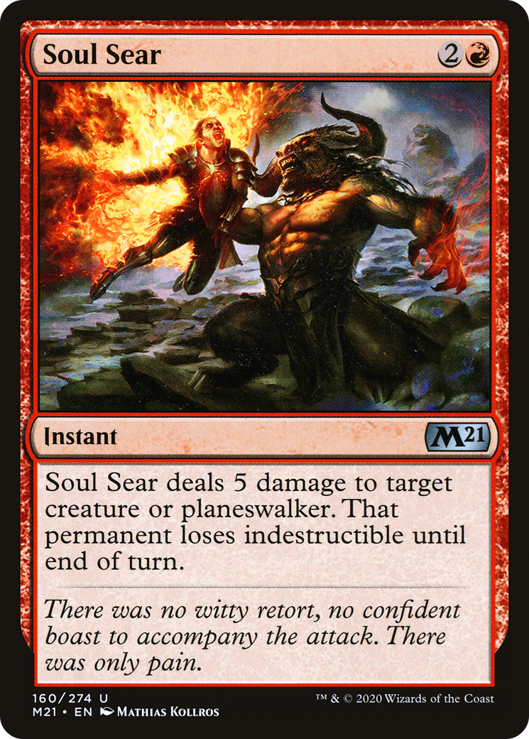 Soul Sear (M21-160)  Foil - Core Set 2021