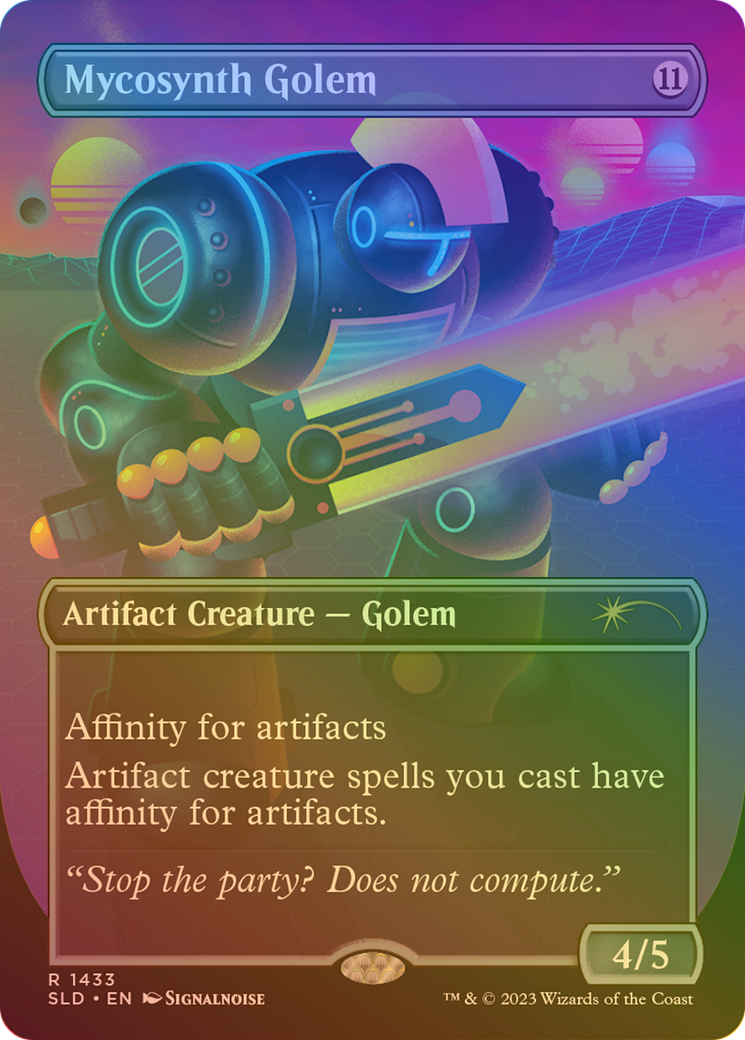 Mycosynth Golem (Rainbow Foil) (SLD-1433)  Foil - Secret Lair Drop (Borderless)