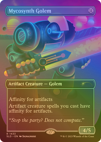 Mycosynth Golem (Rainbow Foil) (SLD-1433)  Foil - Secret Lair Drop (Borderless)