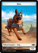Dog // Goblin Double-Sided Token (TDC-3 // 12) - Commander: Tarkir: Dragonstorm