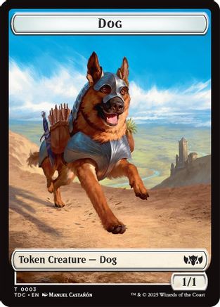 Dog // Goblin Double-Sided Token (TDC-3 // 12) - Commander: Tarkir: Dragonstorm