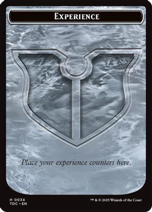 Experience // Treasure Double-Sided Token (TDC-34 // 16) - Commander: Tarkir: Dragonstorm