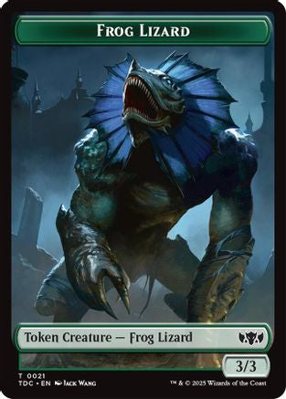 Frog Lizard // Dragon (0014) Double-Sided Token (TDC-21 // 14)  - Commander: Tarkir: Dragonstorm